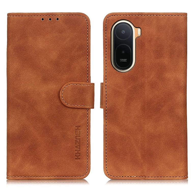 KHAZNEH Retro Texture Flip Leather Phone Case, For Redmi A7 Pro 171mm/Poco C85x 5G, For Redmi Turbo 5 Max / Poco X8 Pro Max, For Redmi Turbo 5 5G / Poco X8 Pro 5G, For Redmi Note 15 Pro+ 5G Global 163.3, For Redmi Note 15 5G Global 164mm               ...