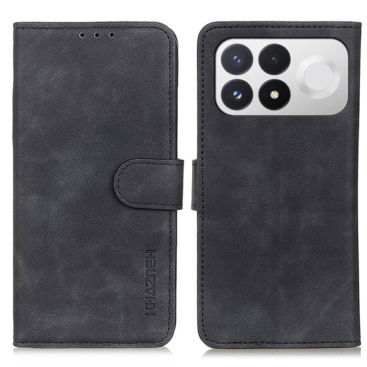KHAZNEH Retro Texture Flip Leather Phone Case, For Redmi Note 17 5G/4G Global 169.7mm, For Redmi Note 17 Pro+ 5G Global 163.4mm, For Redmi Note 17 Pro 5G Global 163.5mm, For Redmi K100 Pro Max/Poco F9 Ultra 5G, For Redmi K100 Pro 5G/Poco F9 Pro 5G     ...