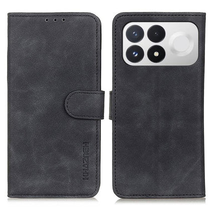 KHAZNEH Retro Texture Flip Leather Phone Case, For Redmi Note 17 5G/4G Global 169.7mm, For Redmi Note 17 Pro+ 5G Global 163.4mm, For Redmi Note 17 Pro 5G Global 163.5mm, For Redmi K100 Pro Max/Poco F9 Ultra 5G, For Redmi K100 Pro 5G/Poco F9 Pro 5G     ...