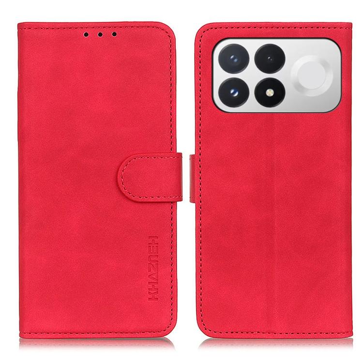 KHAZNEH Retro Texture Flip Leather Phone Case, For Redmi Note 17 5G/4G Global 169.7mm, For Redmi Note 17 Pro+ 5G Global 163.4mm, For Redmi Note 17 Pro 5G Global 163.5mm, For Redmi K100 Pro Max/Poco F9 Ultra 5G, For Redmi K100 Pro 5G/Poco F9 Pro 5G     ...