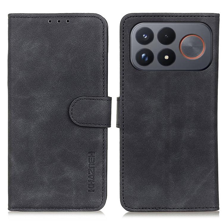 KHAZNEH Retro Texture Flip Leather Phone Case, For Redmi Note 17 5G/4G Global 169.7mm, For Redmi Note 17 Pro+ 5G Global 163.4mm, For Redmi Note 17 Pro 5G Global 163.5mm, For Redmi K100 Pro Max/Poco F9 Ultra 5G, For Redmi K100 Pro 5G/Poco F9 Pro 5G     ...