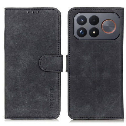 KHAZNEH Retro Texture Flip Leather Phone Case, For Redmi Note 17 5G/4G Global 169.7mm, For Redmi Note 17 Pro+ 5G Global 163.4mm, For Redmi Note 17 Pro 5G Global 163.5mm, For Redmi K100 Pro Max/Poco F9 Ultra 5G, For Redmi K100 Pro 5G/Poco F9 Pro 5G     ...