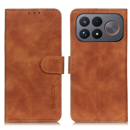 KHAZNEH Retro Texture Flip Leather Phone Case, For Redmi Note 17 5G/4G Global 169.7mm, For Redmi Note 17 Pro+ 5G Global 163.4mm, For Redmi Note 17 Pro 5G Global 163.5mm, For Redmi K100 Pro Max/Poco F9 Ultra 5G, For Redmi K100 Pro 5G/Poco F9 Pro 5G     ...