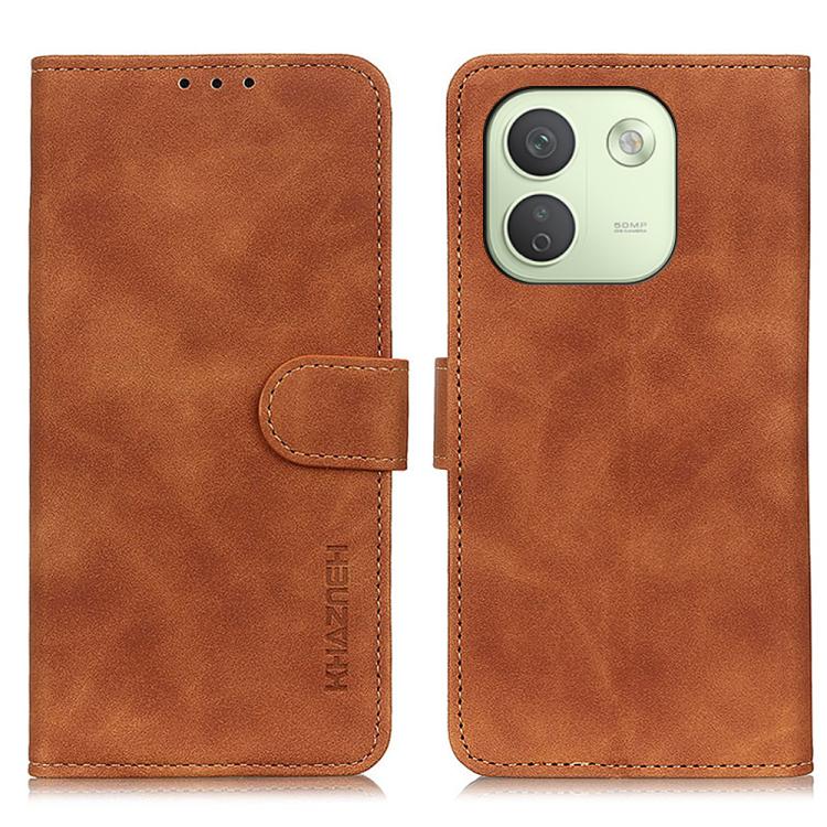 KHAZNEH Retro Texture Flip Leather Phone Case, For Redmi Note 17 5G/4G Global 169.7mm, For Redmi Note 17 Pro+ 5G Global 163.4mm, For Redmi Note 17 Pro 5G Global 163.5mm, For Redmi K100 Pro Max/Poco F9 Ultra 5G, For Redmi K100 Pro 5G/Poco F9 Pro 5G     ...