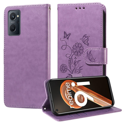 Embossed Butterfly Flowers Leather Phone Case, For Realme 12 Pro / 12 Pro+  / P1 Pro Global, For Realme C51 / C53 / Narzo N53 / Note 50, For Realme C67 5G / 11 5G Taiwan / Global, For Realme C65 4G Global, For Realme C55                                ...