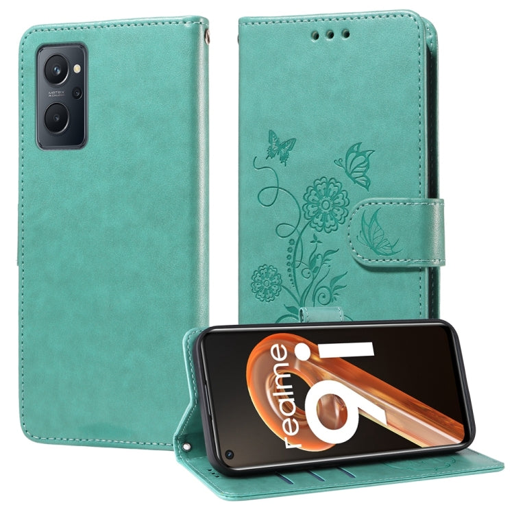 Embossed Butterfly Flowers Leather Phone Case, For Realme 12 Pro / 12 Pro+  / P1 Pro Global, For Realme C51 / C53 / Narzo N53 / Note 50, For Realme C67 5G / 11 5G Taiwan / Global, For Realme C65 4G Global, For Realme C55                                ...