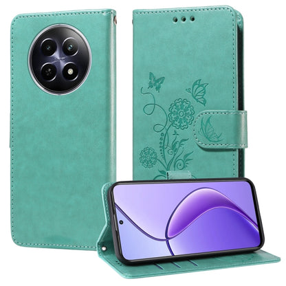 Embossed Butterfly Flowers Leather Phone Case, For Realme 16 Pro+ 5G, For Realme 16 Pro 5G, For Realme 15x 5G India / Realme C85 5G, For Realme C85 Pro 4G, For Realme 15T 5G, For Realme Narzo 80 Lite 4G / C71 India, For Realme 15 5G / Realme 15 Pro 5G ...