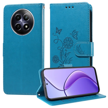 Embossed Butterfly Flowers Leather Phone Case, For Realme 16 Pro+ 5G, For Realme 16 Pro 5G, For Realme 15x 5G India / Realme C85 5G, For Realme C85 Pro 4G, For Realme 15T 5G, For Realme Narzo 80 Lite 4G / C71 India, For Realme 15 5G / Realme 15 Pro 5G ...