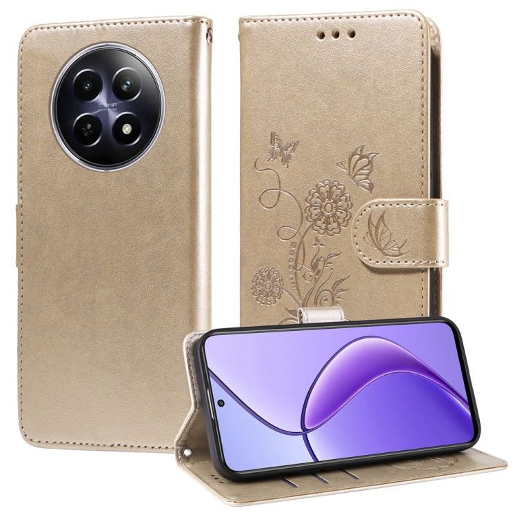 Embossed Butterfly Flowers Leather Phone Case, For Realme 16 Pro+ 5G, For Realme 16 Pro 5G, For Realme 15x 5G India / Realme C85 5G, For Realme C85 Pro 4G, For Realme 15T 5G, For Realme Narzo 80 Lite 4G / C71 India, For Realme 15 5G / Realme 15 Pro 5G ...