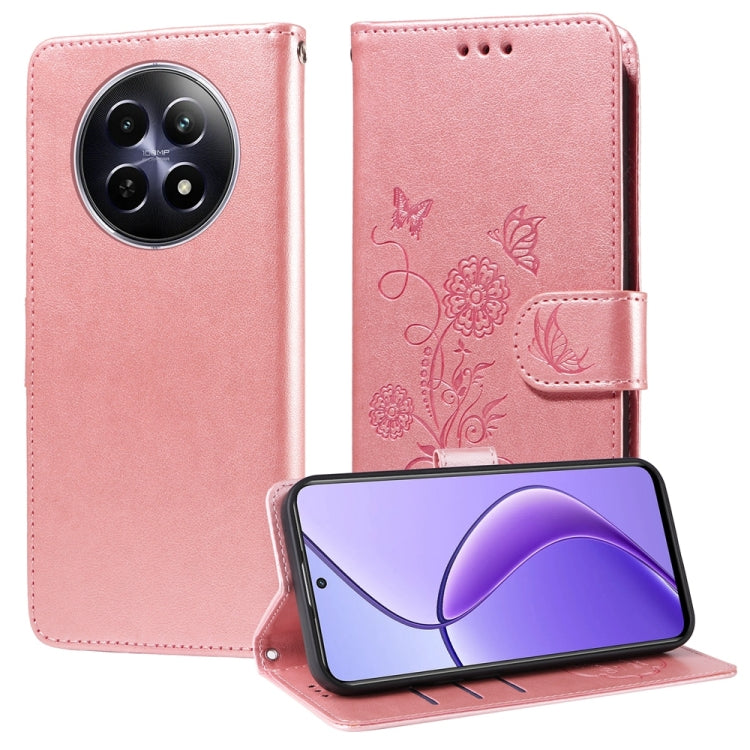 Embossed Butterfly Flowers Leather Phone Case, For Realme 16 Pro+ 5G, For Realme 16 Pro 5G, For Realme 15x 5G India / Realme C85 5G, For Realme C85 Pro 4G, For Realme 15T 5G, For Realme Narzo 80 Lite 4G / C71 India, For Realme 15 5G / Realme 15 Pro 5G ...
