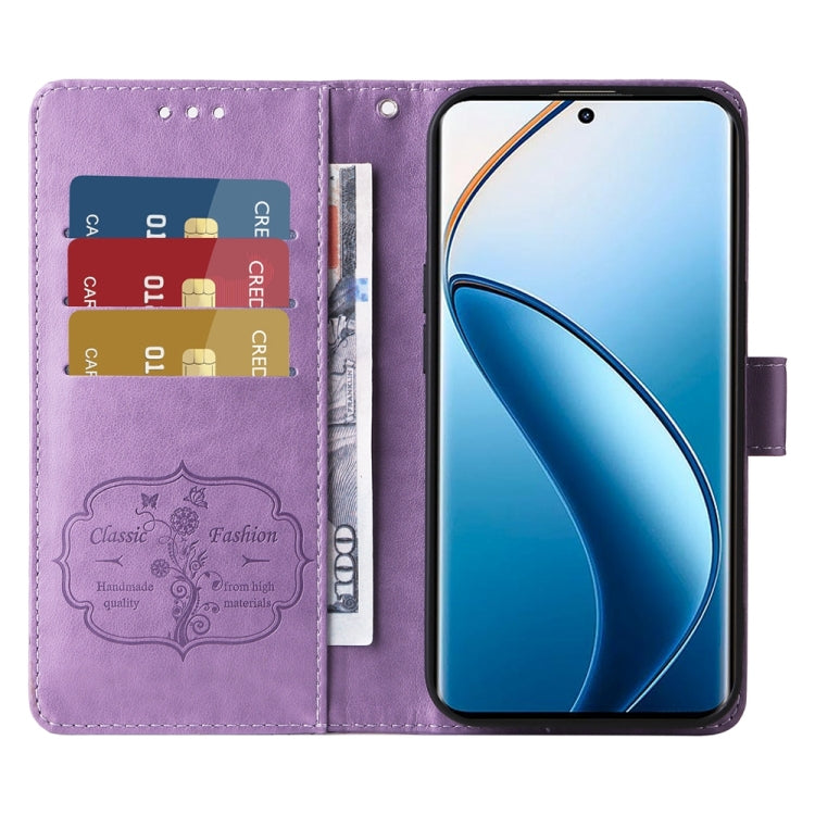 Embossed Butterfly Flowers Leather Phone Case, For Realme 12 Pro / 12 Pro+  / P1 Pro Global, For Realme C51 / C53 / Narzo N53 / Note 50, For Realme C67 5G / 11 5G Taiwan / Global, For Realme C65 4G Global, For Realme C55                                ...