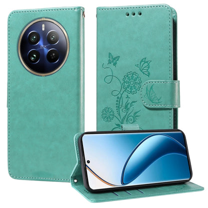Embossed Butterfly Flowers Leather Phone Case, For Realme 12 Pro / 12 Pro+  / P1 Pro Global, For Realme C51 / C53 / Narzo N53 / Note 50, For Realme C67 5G / 11 5G Taiwan / Global, For Realme C65 4G Global, For Realme C55                                ...