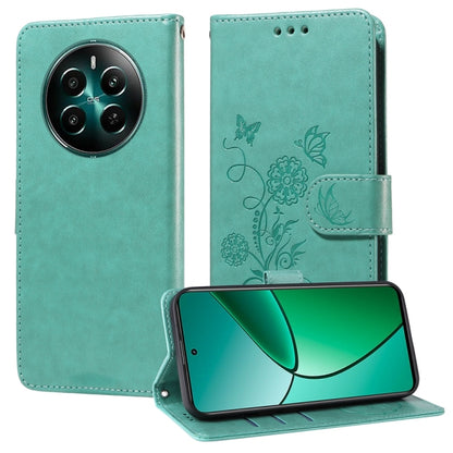Embossed Butterfly Flowers Leather Phone Case, For Realme 16 Pro+ 5G, For Realme 16 Pro 5G, For Realme 15x 5G India / Realme C85 5G, For Realme C85 Pro 4G, For Realme 15T 5G, For Realme Narzo 80 Lite 4G / C71 India, For Realme 15 5G / Realme 15 Pro 5G ...