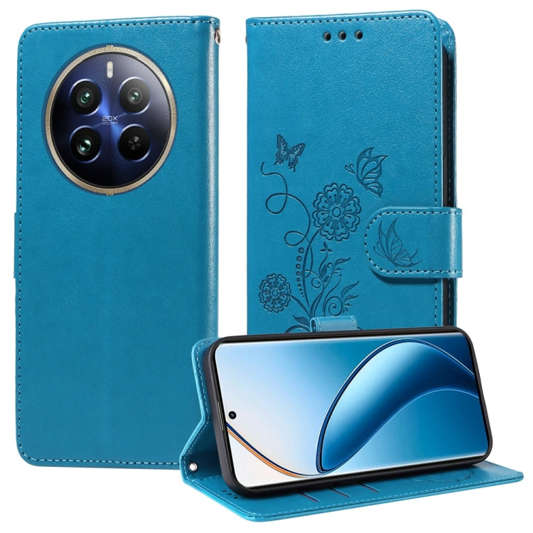 Embossed Butterfly Flowers Leather Phone Case, For Realme 16 Pro+ 5G, For Realme 16 Pro 5G, For Realme 15x 5G India / Realme C85 5G, For Realme C85 Pro 4G, For Realme 15T 5G, For Realme Narzo 80 Lite 4G / C71 India, For Realme 15 5G / Realme 15 Pro 5G ...