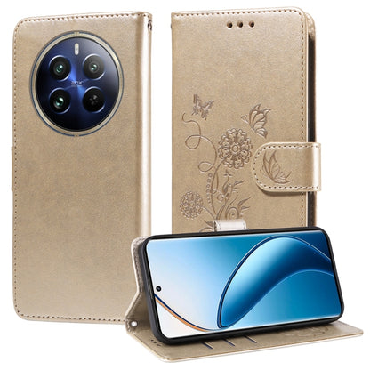 Embossed Butterfly Flowers Leather Phone Case, For Realme 16 Pro+ 5G, For Realme 16 Pro 5G, For Realme 15x 5G India / Realme C85 5G, For Realme C85 Pro 4G, For Realme 15T 5G, For Realme Narzo 80 Lite 4G / C71 India, For Realme 15 5G / Realme 15 Pro 5G ...