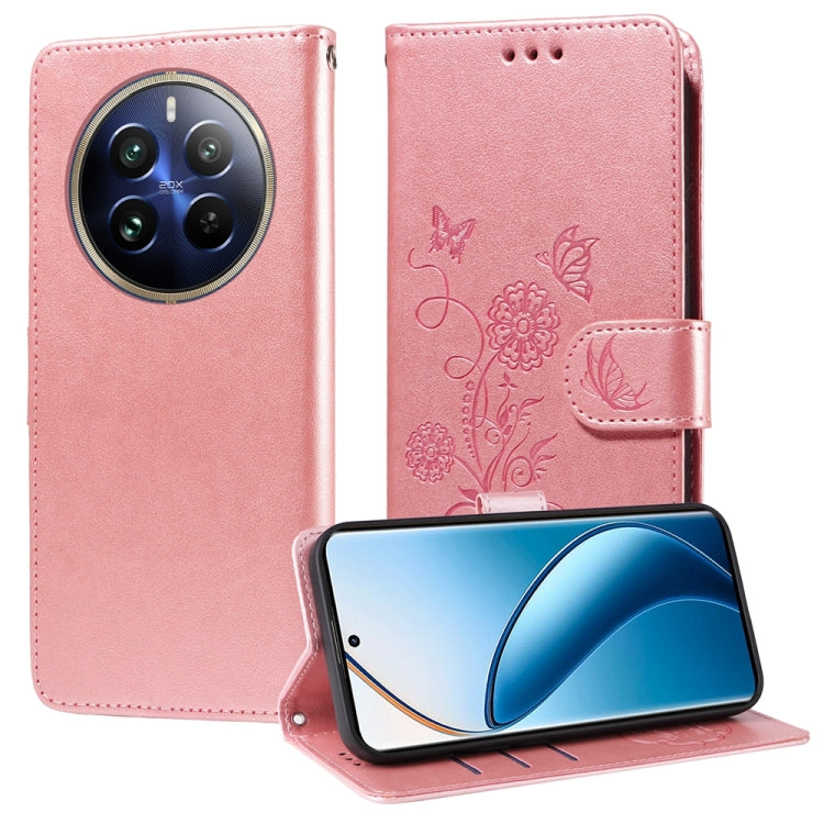 Embossed Butterfly Flowers Leather Phone Case, For Realme 16 Pro+ 5G, For Realme 16 Pro 5G, For Realme 15x 5G India / Realme C85 5G, For Realme C85 Pro 4G, For Realme 15T 5G, For Realme Narzo 80 Lite 4G / C71 India, For Realme 15 5G / Realme 15 Pro 5G ...
