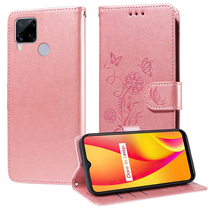 Embossed Butterfly Flowers Leather Phone Case, For Realme 12 Pro / 12 Pro+  / P1 Pro Global, For Realme C51 / C53 / Narzo N53 / Note 50, For Realme C67 5G / 11 5G Taiwan / Global, For Realme C65 4G Global, For Realme C55                                ...