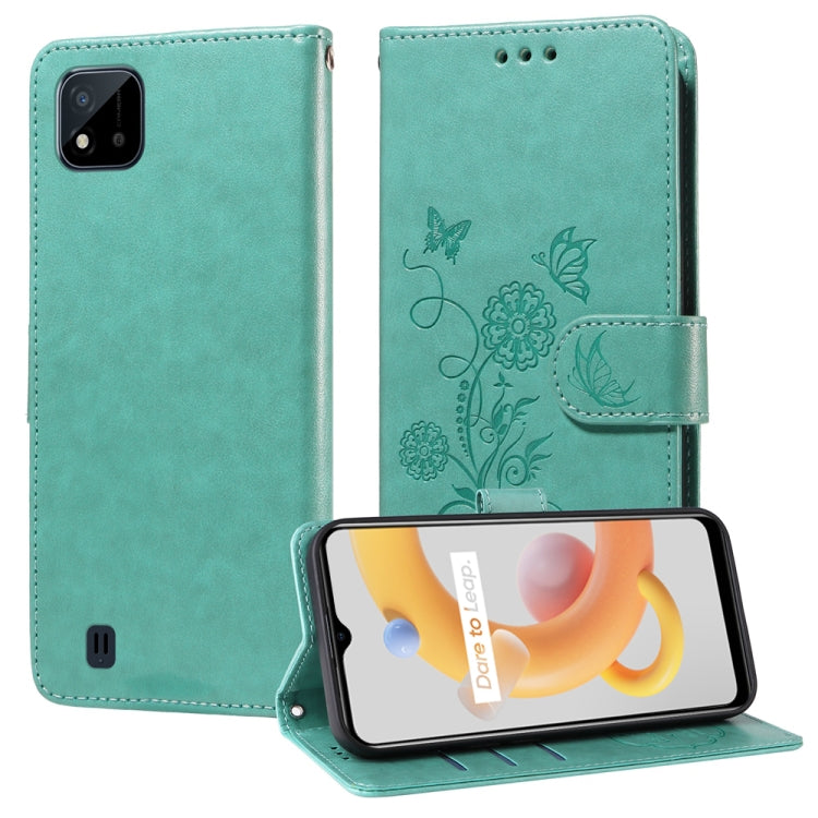 Embossed Butterfly Flowers Leather Phone Case, For Realme 12 Pro / 12 Pro+  / P1 Pro Global, For Realme C51 / C53 / Narzo N53 / Note 50, For Realme C67 5G / 11 5G Taiwan / Global, For Realme C65 4G Global, For Realme C55                                ...