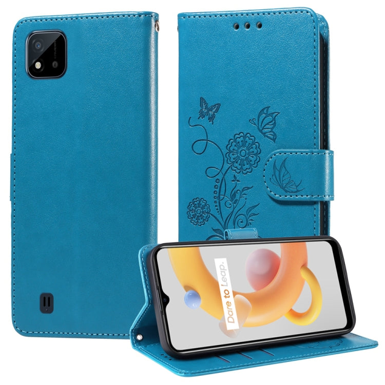 Embossed Butterfly Flowers Leather Phone Case, For Realme 12 Pro / 12 Pro+  / P1 Pro Global, For Realme C51 / C53 / Narzo N53 / Note 50, For Realme C67 5G / 11 5G Taiwan / Global, For Realme C65 4G Global, For Realme C55                                ...