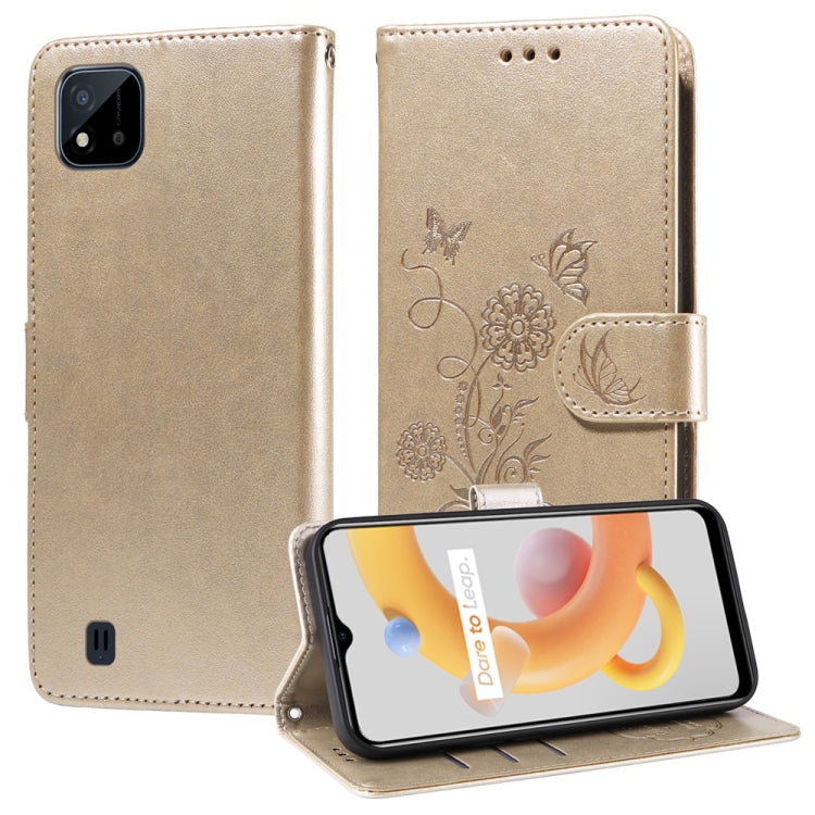 Embossed Butterfly Flowers Leather Phone Case, For Realme 12 Pro / 12 Pro+  / P1 Pro Global, For Realme C51 / C53 / Narzo N53 / Note 50, For Realme C67 5G / 11 5G Taiwan / Global, For Realme C65 4G Global, For Realme C55                                ...