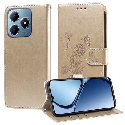 Embossed Butterfly Flowers Leather Phone Case, For Realme 16 Pro+ 5G, For Realme 16 Pro 5G, For Realme 15x 5G India / Realme C85 5G, For Realme C85 Pro 4G, For Realme 15T 5G, For Realme Narzo 80 Lite 4G / C71 India, For Realme 15 5G / Realme 15 Pro 5G ...