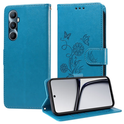 Embossed Butterfly Flowers Leather Phone Case, For Realme 12 Pro / 12 Pro+  / P1 Pro Global, For Realme C51 / C53 / Narzo N53 / Note 50, For Realme C67 5G / 11 5G Taiwan / Global, For Realme C65 4G Global, For Realme C55                                ...