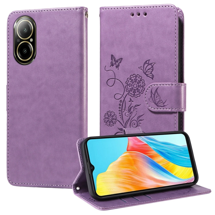 Embossed Butterfly Flowers Leather Phone Case, For Realme 12+ / Narzo 70 / Narzo 70 Pro India, For Realme C67 4G / 12 Lite 4G Global, For Realme 12 Pro / 12 Pro+  / P1 Pro Global, For Realme C51 / C53 / Narzo N53 / Note 50                              ...