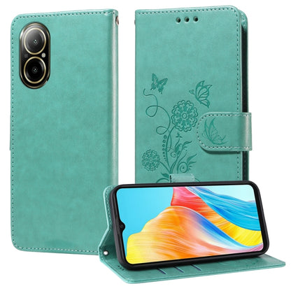 Embossed Butterfly Flowers Leather Phone Case, For Realme 12+ / Narzo 70 / Narzo 70 Pro India, For Realme C67 4G / 12 Lite 4G Global, For Realme 12 Pro / 12 Pro+  / P1 Pro Global, For Realme C51 / C53 / Narzo N53 / Note 50                              ...