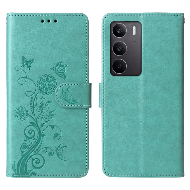 Embossed Butterfly Flowers Leather Phone Case, For Realme 16 Pro+ 5G, For Realme 16 Pro 5G, For Realme 15x 5G India / Realme C85 5G, For Realme C85 Pro 4G, For Realme 15T 5G, For Realme Narzo 80 Lite 4G / C71 India, For Realme 15 5G / Realme 15 Pro 5G ...