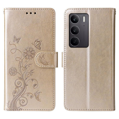 Embossed Butterfly Flowers Leather Phone Case, For Realme 16 Pro+ 5G, For Realme 16 Pro 5G, For Realme 15x 5G India / Realme C85 5G, For Realme C85 Pro 4G, For Realme 15T 5G, For Realme Narzo 80 Lite 4G / C71 India, For Realme 15 5G / Realme 15 Pro 5G ...
