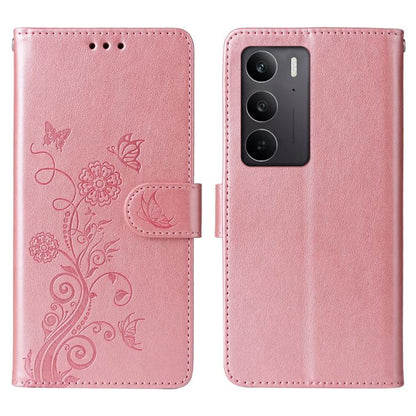 Embossed Butterfly Flowers Leather Phone Case, For Realme 16 Pro+ 5G, For Realme 16 Pro 5G, For Realme 15x 5G India / Realme C85 5G, For Realme C85 Pro 4G, For Realme 15T 5G, For Realme Narzo 80 Lite 4G / C71 India, For Realme 15 5G / Realme 15 Pro 5G ...