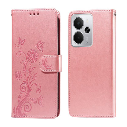 Embossed Butterfly Flowers Leather Phone Case, For Realme 16 Pro+ 5G, For Realme 16 Pro 5G, For Realme 15x 5G India / Realme C85 5G, For Realme C85 Pro 4G, For Realme 15T 5G, For Realme Narzo 80 Lite 4G / C71 India, For Realme 15 5G / Realme 15 Pro 5G ...