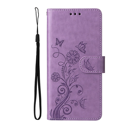 Geprägte Schmetterlingsblumen Leder Handyhülle, für Huawei nova 10 Pro, für Huawei nova 10, für Huawei nova Y90, für Huawei nova Y70 Plus