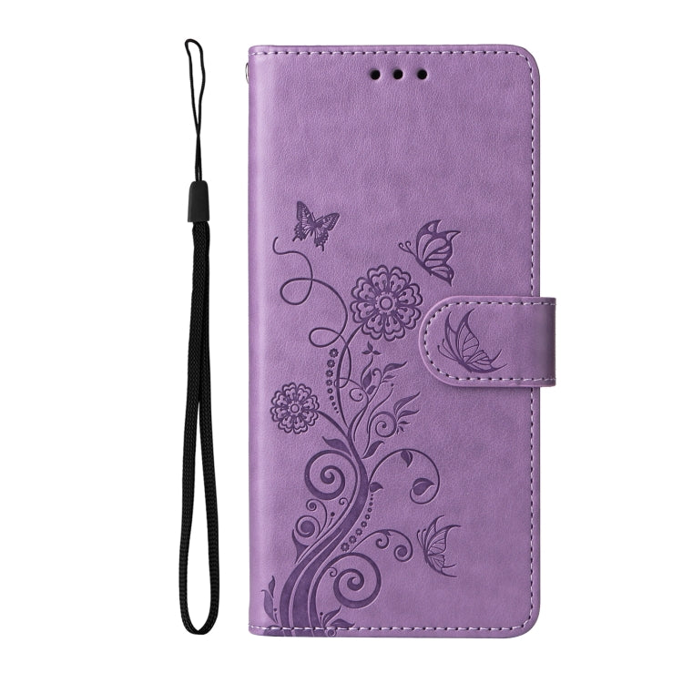 Geprägte Schmetterlingsblumen Leder Handyhülle, für Huawei nova 10 Pro, für Huawei nova 10, für Huawei nova Y90, für Huawei nova Y70 Plus
