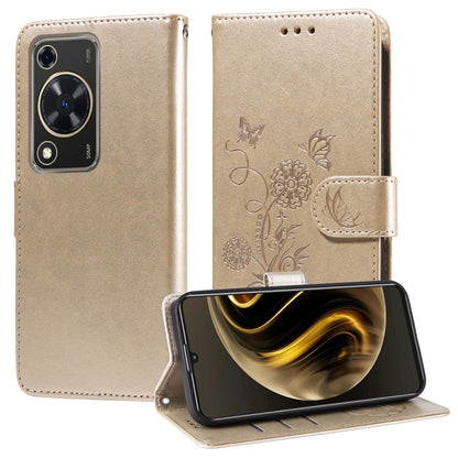 Embossed Butterfly Flowers Leather Phone Case