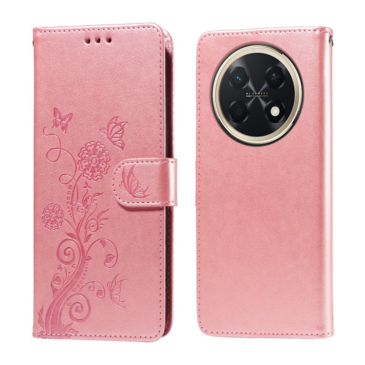 Embossed Butterfly Flowers Leather Phone Case, For Huawei nova 16, For Huawei Enjoy 90 Pro Max 5G, For Huawei Enjoy 90 / Enjoy 90 Plus 5G, For Huawei Enjoy 80 Plus, For Huawei nova 15 Pro / nova 15 Ultra, For Huawei Mate 70 Air 5G, For Huawei nova 14 L...