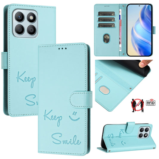 Smile Embossing RFID Leather Phone Case, For Honor X6a 4G, For Honor 70 Lite 5G Global/X6s 4G Global, For Honor 90 Lite 5G/X50i 5G, For Honor 90 Pro 5G, For Honor 90 5G, For Honor X7a 4G/Play7T 5G, For Honor Magic5 Pro, For Honor X8a 5G Global         ...