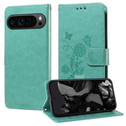 Embossed Butterfly Flowers Leather Phone Case, For Google Pixel 11 Pro XL, For Google Pixel 11 / Pixel 11 Pro, For Google Pixel 10a, For Google Pixel 9a, For Google Pixel 9 Pro XL, For Google Pixel 9 / 9 Pro, For Google Pixel 8a, For Google Pixel 8 Pro...