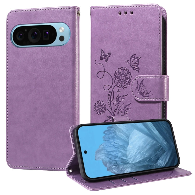 Embossed Butterfly Flowers Leather Phone Case, For Google Pixel 11 Pro XL, For Google Pixel 11 / Pixel 11 Pro, For Google Pixel 10a, For Google Pixel 9a, For Google Pixel 9 Pro XL, For Google Pixel 9 / 9 Pro, For Google Pixel 8a, For Google Pixel 8 Pro...