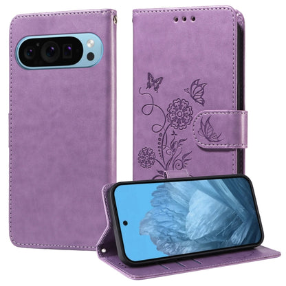 Embossed Butterfly Flowers Leather Phone Case, For Google Pixel 11 Pro XL, For Google Pixel 11 / Pixel 11 Pro, For Google Pixel 10a, For Google Pixel 9a, For Google Pixel 9 Pro XL, For Google Pixel 9 / 9 Pro, For Google Pixel 8a, For Google Pixel 8 Pro...