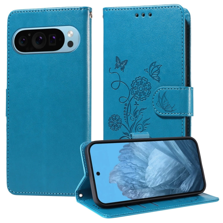 Embossed Butterfly Flowers Leather Phone Case, For Google Pixel 11 Pro XL, For Google Pixel 11 / Pixel 11 Pro, For Google Pixel 10a, For Google Pixel 9a, For Google Pixel 9 Pro XL, For Google Pixel 9 / 9 Pro, For Google Pixel 8a, For Google Pixel 8 Pro...