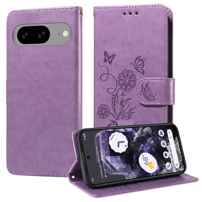 Embossed Butterfly Flowers Leather Phone Case, For Google Pixel 11 Pro XL, For Google Pixel 11 / Pixel 11 Pro, For Google Pixel 10a, For Google Pixel 9a, For Google Pixel 9 Pro XL, For Google Pixel 9 / 9 Pro, For Google Pixel 8a, For Google Pixel 8 Pro...