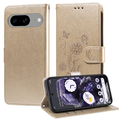 Embossed Butterfly Flowers Leather Phone Case, For Google Pixel 11 Pro XL, For Google Pixel 11 / Pixel 11 Pro, For Google Pixel 10a, For Google Pixel 9a, For Google Pixel 9 Pro XL, For Google Pixel 9 / 9 Pro, For Google Pixel 8a, For Google Pixel 8 Pro...