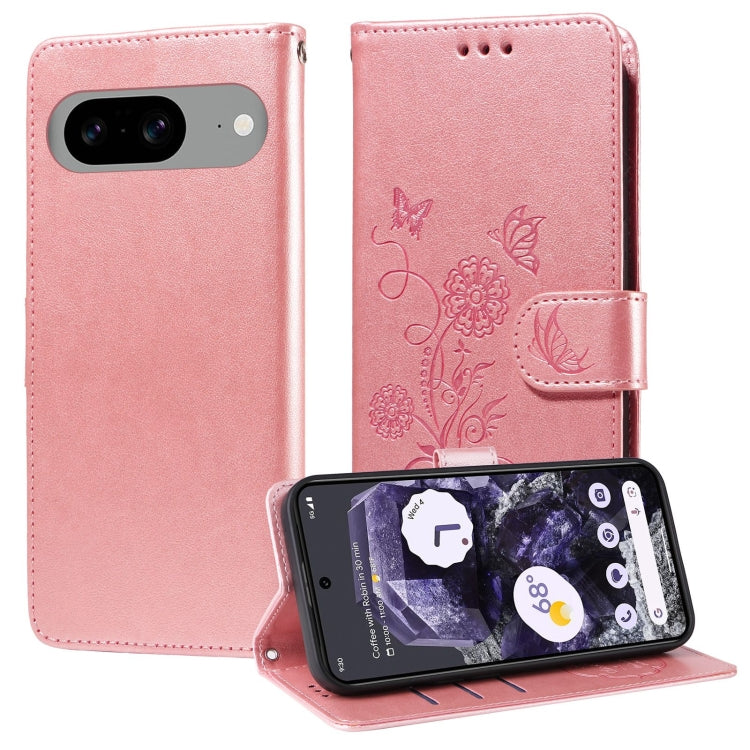 Embossed Butterfly Flowers Leather Phone Case, For Google Pixel 11 Pro XL, For Google Pixel 11 / Pixel 11 Pro, For Google Pixel 10a, For Google Pixel 9a, For Google Pixel 9 Pro XL, For Google Pixel 9 / 9 Pro, For Google Pixel 8a, For Google Pixel 8 Pro...