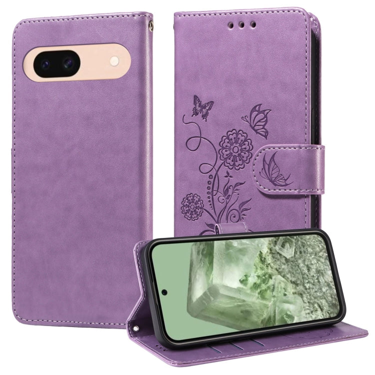 Embossed Butterfly Flowers Leather Phone Case, For Google Pixel 11 Pro XL, For Google Pixel 11 / Pixel 11 Pro, For Google Pixel 10a, For Google Pixel 9a, For Google Pixel 9 Pro XL, For Google Pixel 9 / 9 Pro, For Google Pixel 8a, For Google Pixel 8 Pro...