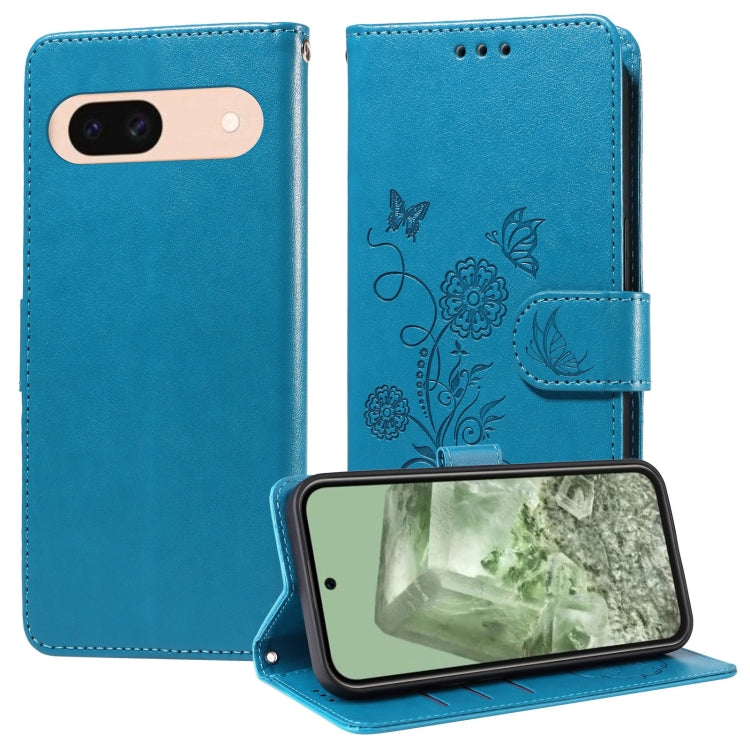 Embossed Butterfly Flowers Leather Phone Case, For Google Pixel 11 Pro XL, For Google Pixel 11 / Pixel 11 Pro, For Google Pixel 10a, For Google Pixel 9a, For Google Pixel 9 Pro XL, For Google Pixel 9 / 9 Pro, For Google Pixel 8a, For Google Pixel 8 Pro...