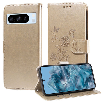 Embossed Butterfly Flowers Leather Phone Case, For Google Pixel 11 Pro XL, For Google Pixel 11 / Pixel 11 Pro, For Google Pixel 10a, For Google Pixel 9a, For Google Pixel 9 Pro XL, For Google Pixel 9 / 9 Pro, For Google Pixel 8a, For Google Pixel 8 Pro...