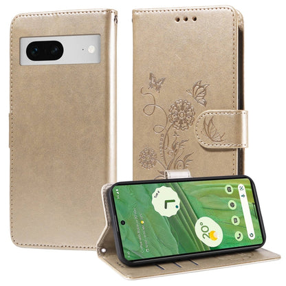 Embossed Butterfly Flowers Leather Phone Case, For Google Pixel 11 Pro XL, For Google Pixel 11 / Pixel 11 Pro, For Google Pixel 10a, For Google Pixel 9a, For Google Pixel 9 Pro XL, For Google Pixel 9 / 9 Pro, For Google Pixel 8a, For Google Pixel 8 Pro...