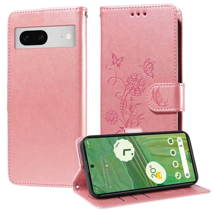 Embossed Butterfly Flowers Leather Phone Case, For Google Pixel 11 Pro XL, For Google Pixel 11 / Pixel 11 Pro, For Google Pixel 10a, For Google Pixel 9a, For Google Pixel 9 Pro XL, For Google Pixel 9 / 9 Pro, For Google Pixel 8a, For Google Pixel 8 Pro...