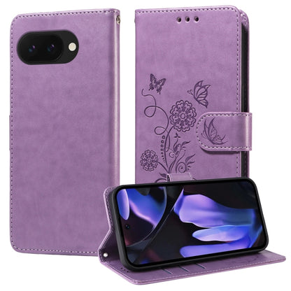 Embossed Butterfly Flowers Leather Phone Case, For Google Pixel 11 Pro XL, For Google Pixel 11 / Pixel 11 Pro, For Google Pixel 10a, For Google Pixel 9a, For Google Pixel 9 Pro XL, For Google Pixel 9 / 9 Pro, For Google Pixel 8a, For Google Pixel 8 Pro...
